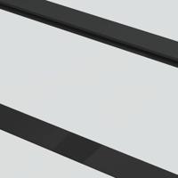 Schuifdeur met beslag 90x205 cm ESG-glas en aluminium - thumbnail