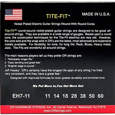 DR Strings EH7-11 Tite-Fit 11-60 set 7 snaren voor elektrische gitaar