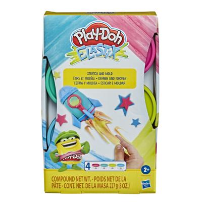 Play-Doh elastix klei 4 potjes Play-Doh elastix klei 4 potjes