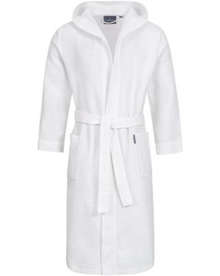 Morgenstern Morgenstern badjas Andrea wafelstof met Capuchon 120cm Wit S