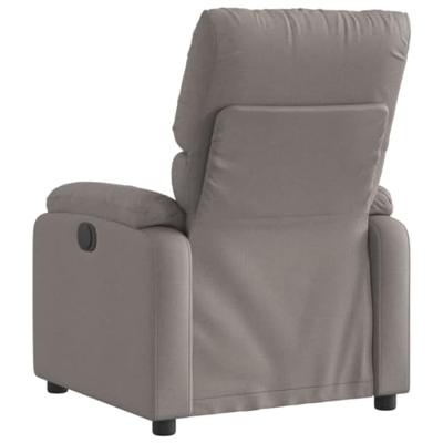 Fauteuil verstelbaar stof taupe