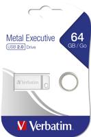 Verbatim Metall-Gehäuse USB-stick 64 GB Zilver 98750 USB-A 2.0 - thumbnail