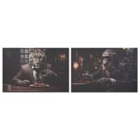 Schilderij Home ESPRIT Bedrukt Modern 120 x 3 x 80 cm (2 Stuks) - thumbnail