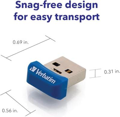 Verbatim Nano USB-stick 64 GB Meerdere kleuren 98711 USB-A 3.2 Gen 1