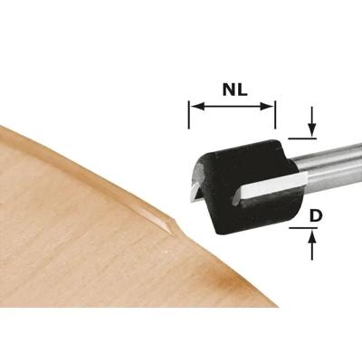 Festool HW D 19/16 S8 OFK 700 Freesbit Kantenfrees S 8mm 19,0x16,0mm - 491666