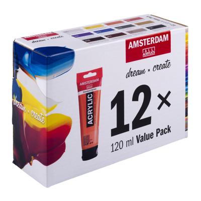 Amsterdam Standard Series acrylverf voordeelverpakking | 12 x 120 ml