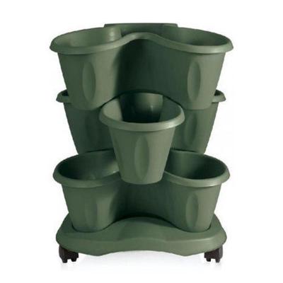 Bama Trifoglio Plantenbak met Wieltjes 40x51 cm Groen