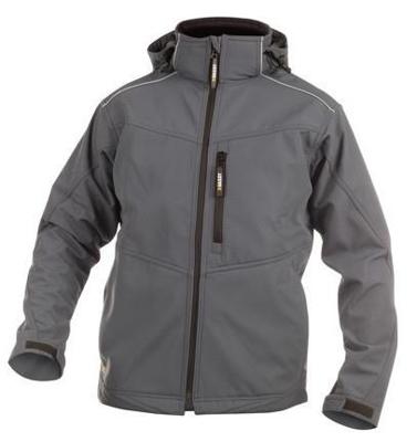 DASSY softshell tavira polyester grijs l