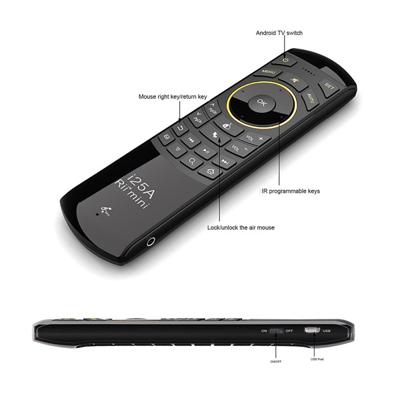 Rii Mini Wireless Keyboard i25 RF Draadloos Drukknopen Zwart, Oranje afstandsbediening