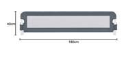 VidaXL Bedhekje peuter 180x42 cm polyester grijs - thumbnail