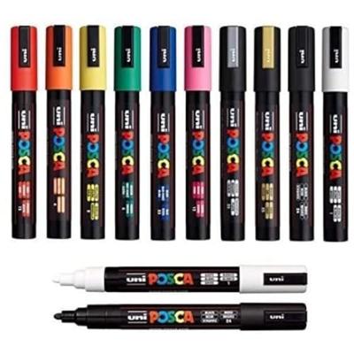 Markeerstiften POSCA PC-5M Oranje (6 Stuks)