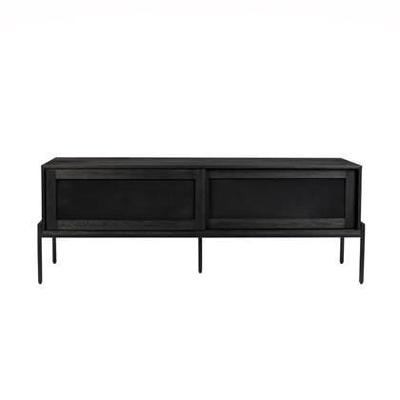 Zuiver TV-meubel 'Hardy' Eikenhout, 160cm, kleur Zwart