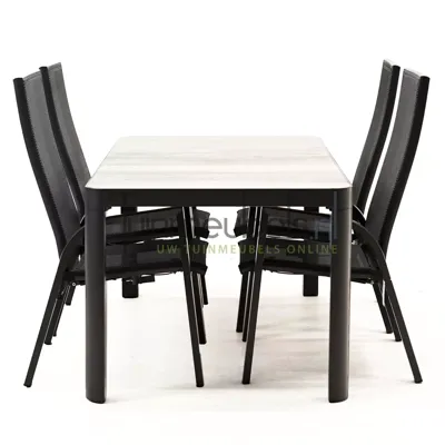 Tuinset Mojito verstelbaar met Castilla 160cm tafel