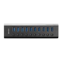 LINDY 43370 USB 3.2 Gen 1-hub Zwart - thumbnail