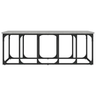 Salontafel 100x50x35,5 cm bewerkt hout grijs sonoma eikenkleur