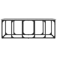 Salontafel 100x50x35,5 cm bewerkt hout grijs sonoma eikenkleur - thumbnail