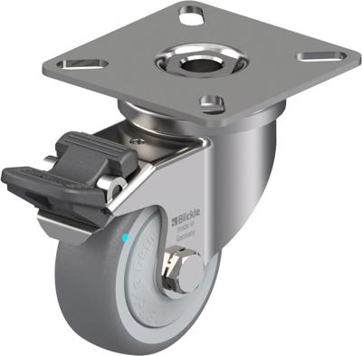 Blickle LPXA-TPA 50KFD-FI Zwenkwiel met rem Wieldiameter: 50 mm Draagvermogen (max.): 50 kg 1 stuk(s)