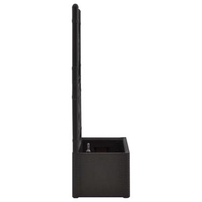 Plantenbak hoog met latwerk en zelfbewateringssysteem antraciet Plantenbak hoog met latwerk en zelfbewateringssysteem antraciet