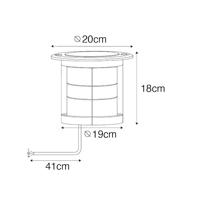 QAZQA Set van 6 grondspot staal AR111 verstelbaar IP65 - Delux Honey - thumbnail