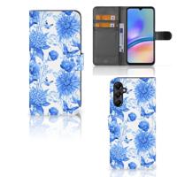 Hoesje voor Samsung Galaxy A05s Flowers Blue - thumbnail