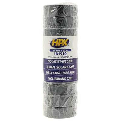 Hpx pvc isolatietape 19 mm x 10 meter zwart - thumbnail