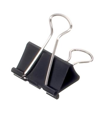 Papierklem MAUL foldback 215 zwart 6 stuks