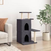 Kattenmeubel met sisal krabpalen 97 cm donkergrijs - thumbnail