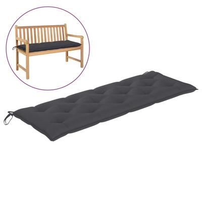 VidaXL Tuinbankkussen 150x50x7 cm oxford stof antracietkleurig