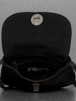 PIECES leren crossbody tas