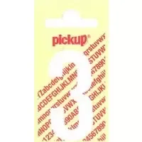 Plakcijfer Nobel Sticker witte cijfer 3 Pickup - Pickup