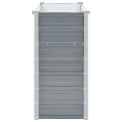 Plantenbak verhoogd 100x40x77 cm gegalvaniseerd staal grijs