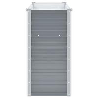 Plantenbak verhoogd 100x40x77 cm gegalvaniseerd staal grijs - thumbnail