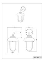 Trio Roestbruine muurlampDuero - 202760124 - thumbnail