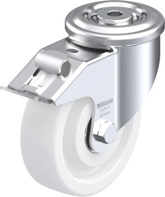 Blickle LKR-SPO 125K-FI Zwenkwiel met rem Wieldiameter: 125 mm Draagvermogen (max.): 350 kg 1 stuk(s)