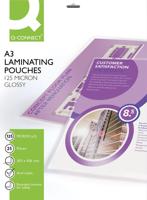 Q-CONNECT lamineeretui A3 2x 125 micron 25 stuks - thumbnail