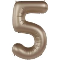 Folieballon Cijfer 5 Starlight Gold (86cm) - thumbnail
