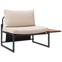 Tuinbankenset 2 pcs Taupe Staal - thumbnail