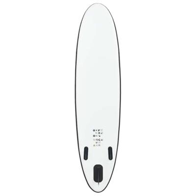VidaXL Stand-up paddleboard opblaasbaar zwart en wit