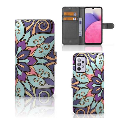 Samsung Galaxy A33 5G Hoesje Purple Flower Samsung Galaxy A33 5G Hoesje Purple Flower