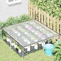 VidaXL Doorzichtig afdekzeil met ogen 2x2 m polyethyleen - thumbnail