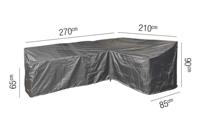 Hoes loungeset hoek hoge rugleuning 270 x 210 x 85 x 65 tot 90 cm AeroCover - Aerocover - thumbnail