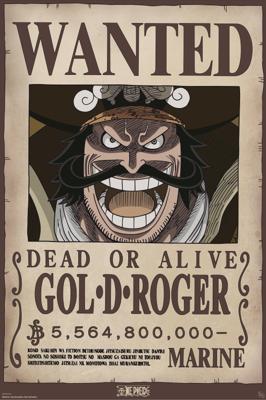 Poster One Piece - Wanted Gol .D. Roger 61x91,5cm Poster One Piece - Wanted Gol .D. Roger 61x91,5cm