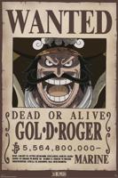 Poster One Piece - Wanted Gol .D. Roger 61x91,5cm - thumbnail