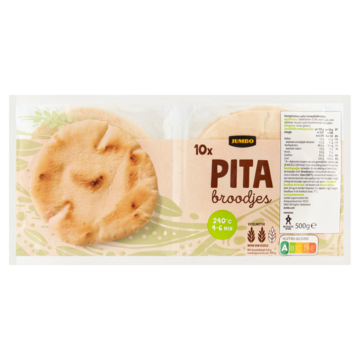 Jumbo Pita Broodjes 10 Stuks