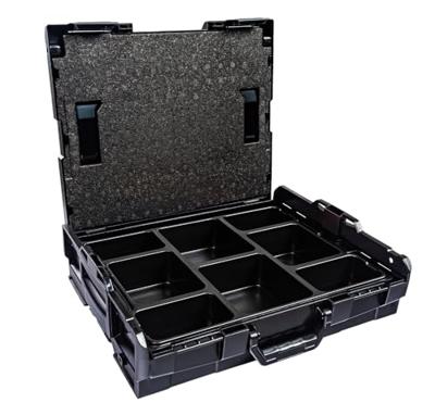 L-BOXX Verdeler voor kleine delen | B404xD312xH61 mm polystyreen | met 8 bakken | zwart | 1 stuk - 1000010125 1000010125
