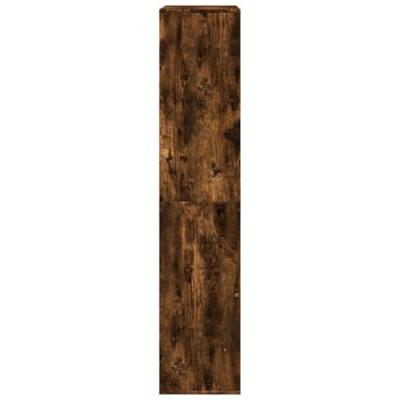Boekenkast 100x33x155,5 cm bewerkt hout gerookt eikenkleurig