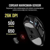 Mouse da gioco - Wireless - CORSAIR - DARKSTAR RGB Wireless - 15 pulsanti programmabili - Sensore ottico - Nero - (CH-931A011-EU) - thumbnail