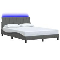 Bedframe zonder matras "Hanko" 120x200 cm stof donkergrijs - thumbnail