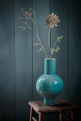 Pip Studio Metalen Vaas Donkergroen 40cm