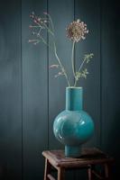 Pip Studio Metalen Vaas Donkergroen 40cm - thumbnail